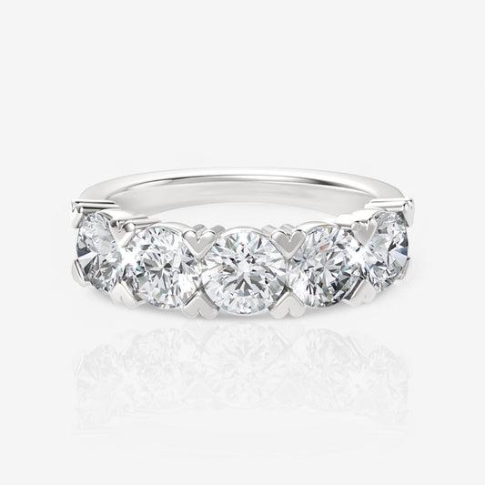 14kt white gold/18kt white gold/platinum/3.00/top