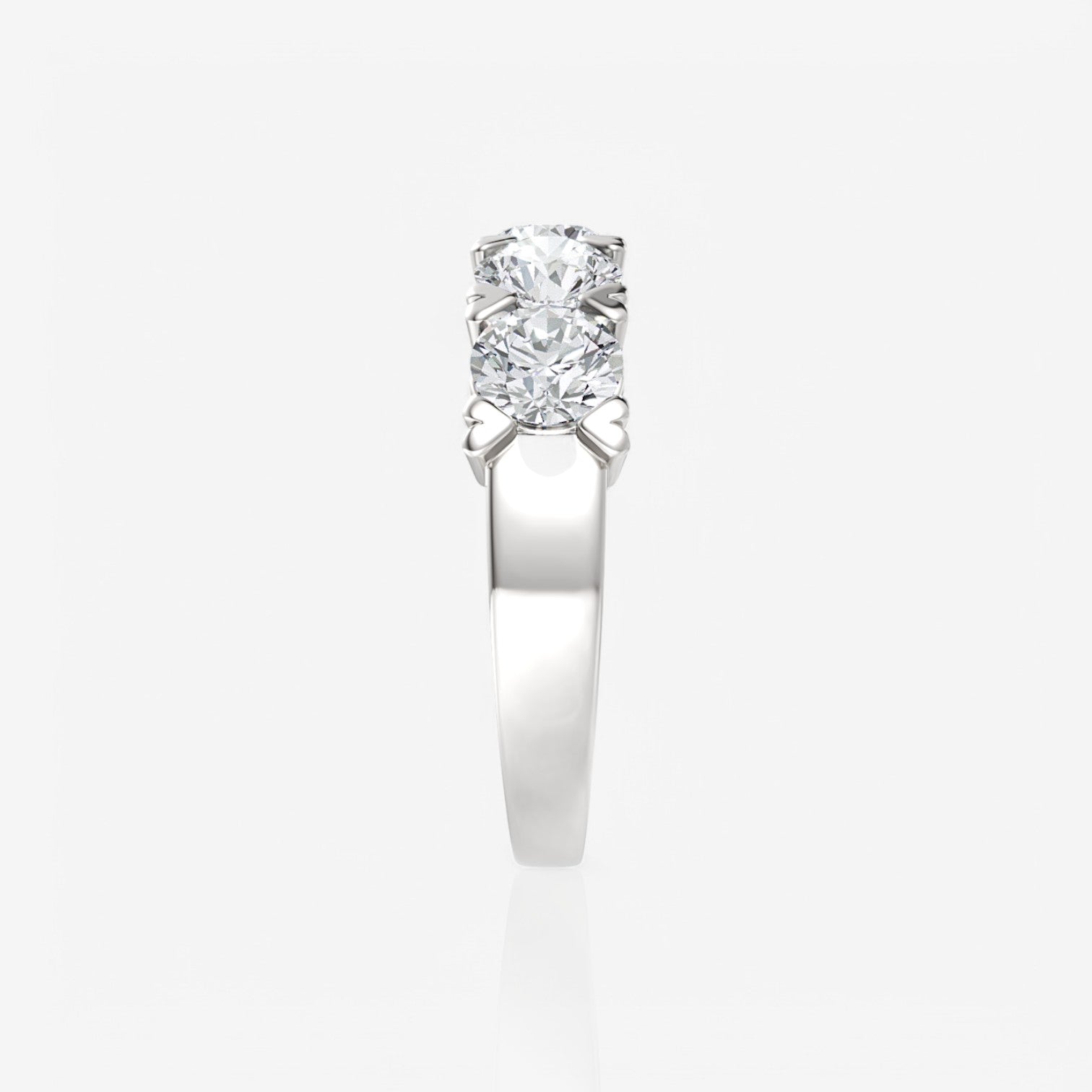 14kt white gold/18kt white gold/platinum/2.00/side