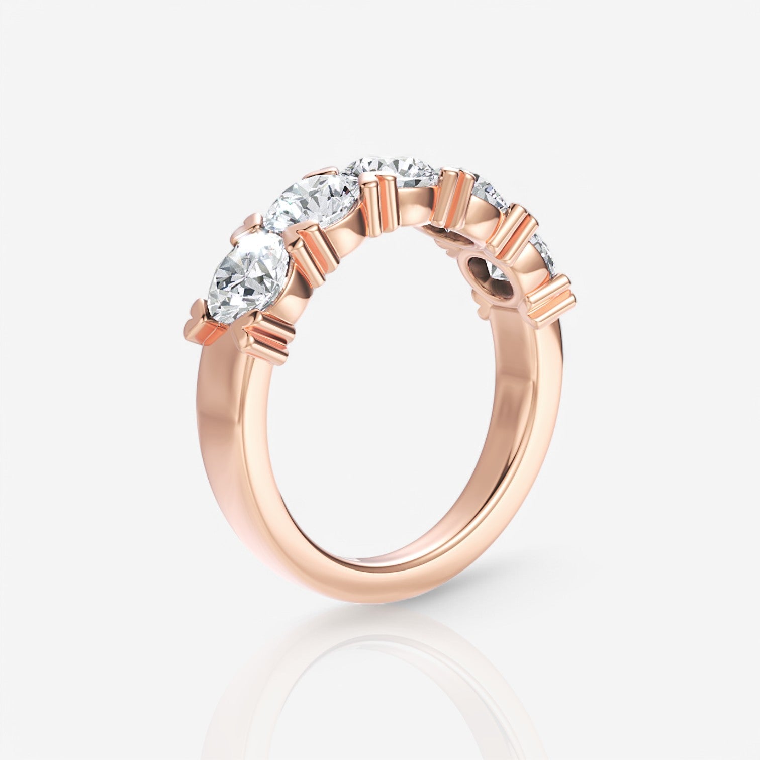 18kt rose gold/3.00/side