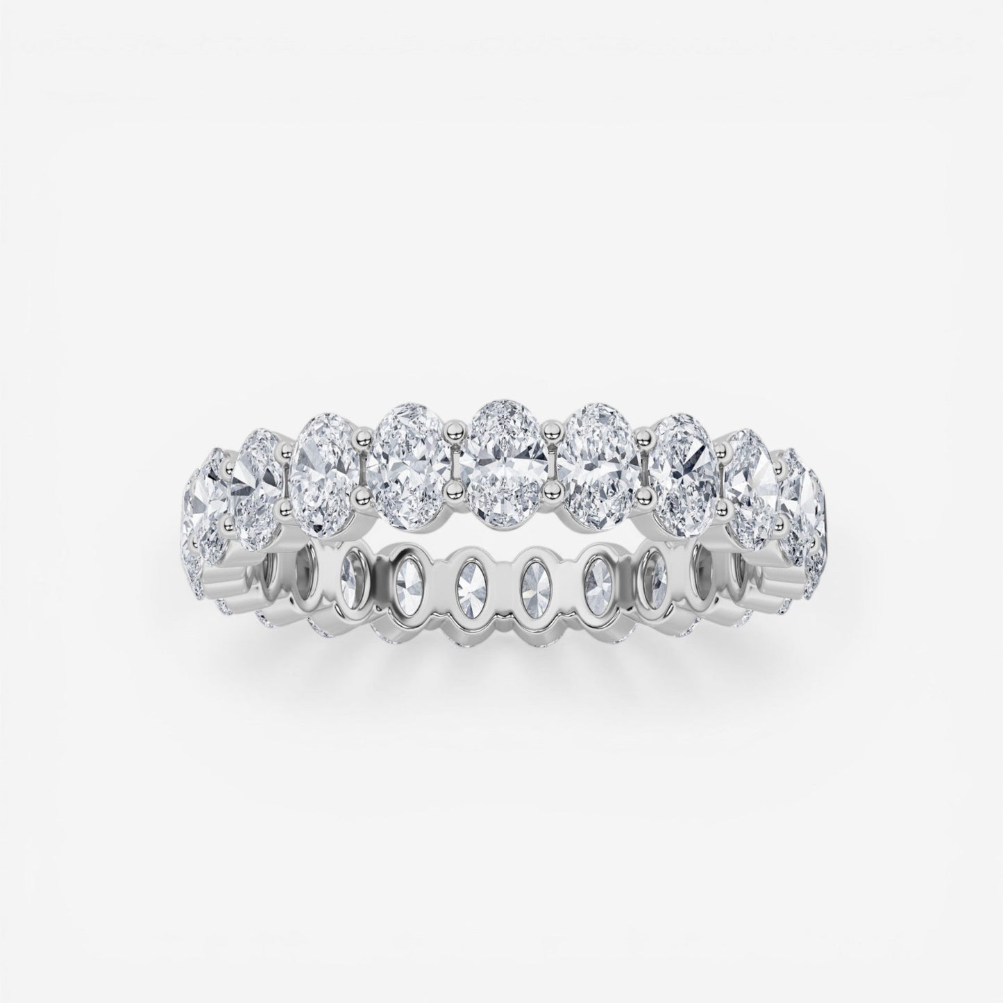 14kt white gold/3.00/5/6/7/8/9/top