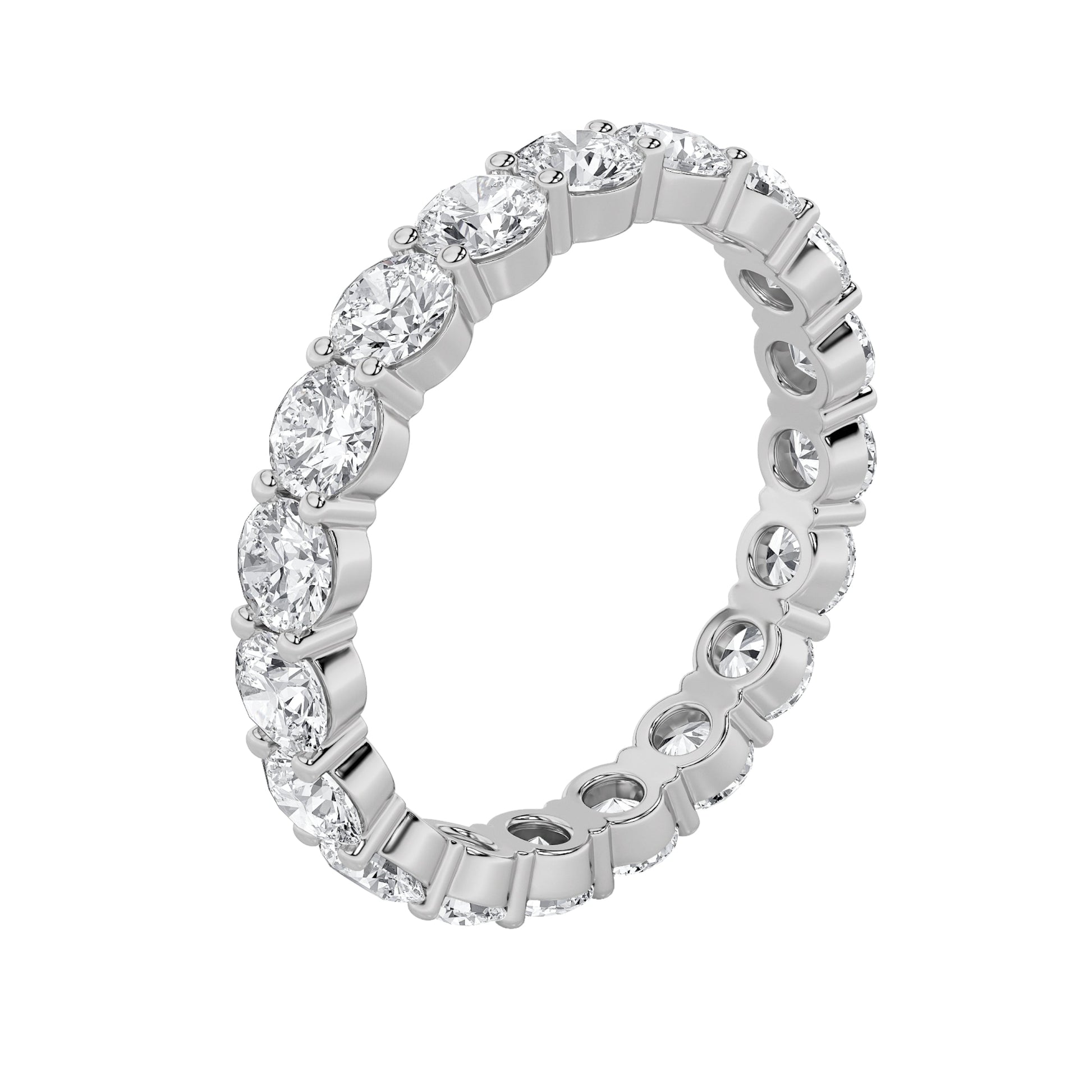 14kt white gold/3.00/5/6/7/8/9/side