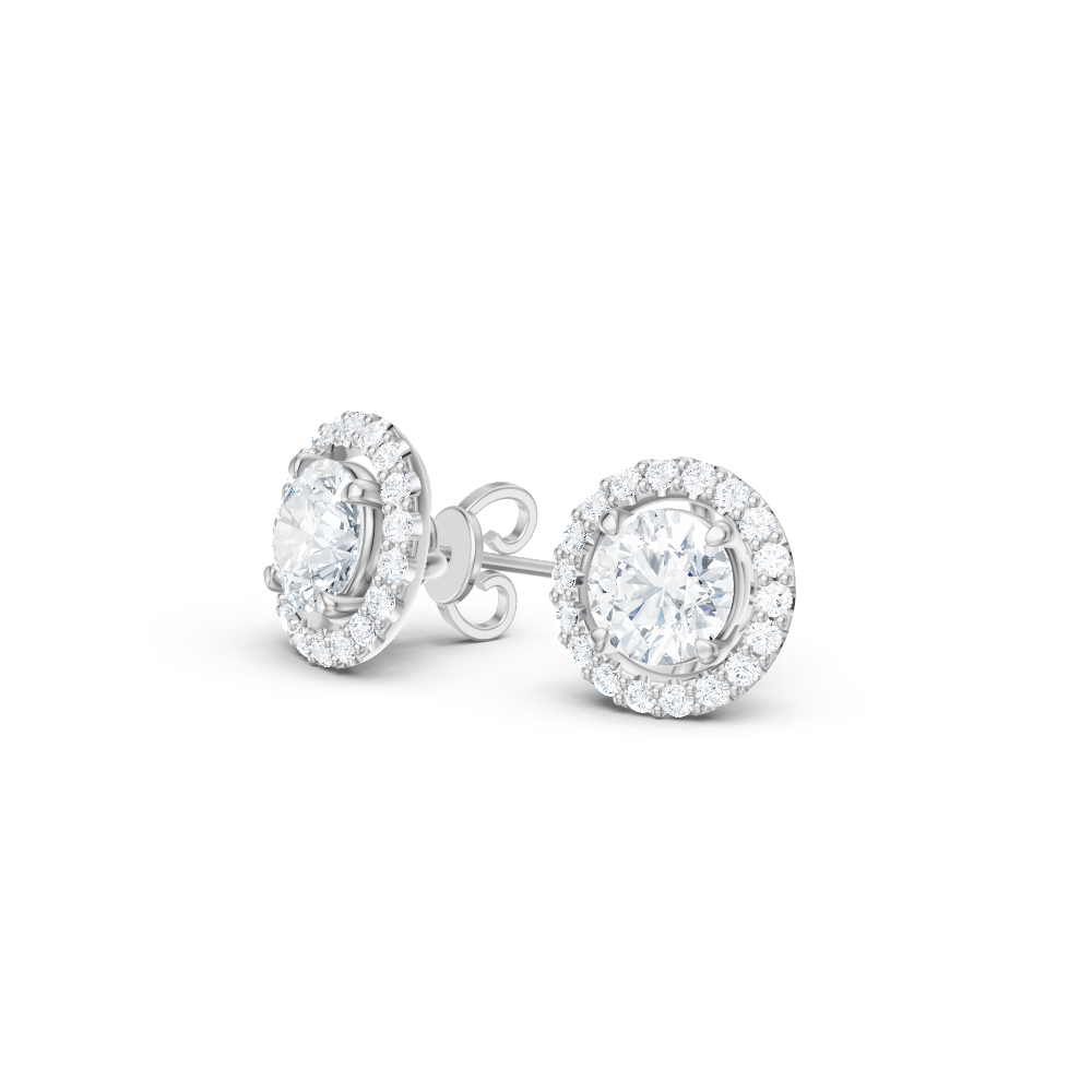 14kt white gold/18kt white gold/platinum/Fits 1.00 CTW Round Four-Prong Studs/Fits 1.50 CTW Round Four-Prong Studs/Fits 2.00 CTW Round Four-Prong Studs/Fits 3.00 CTW Round Four-Prong Studs/Fits 4.00 CTW Round Four-Prong Studs/hover