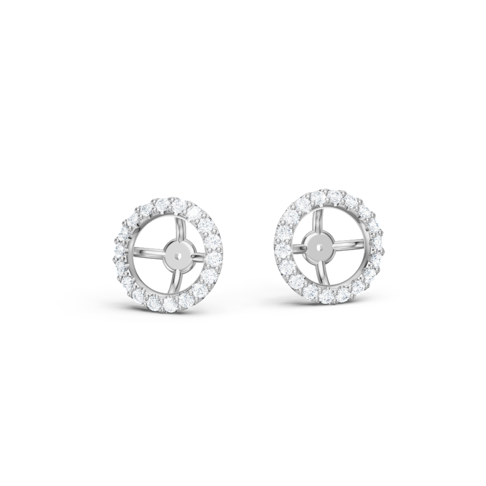 14kt white gold/18kt white gold/platinum/Fits 1.00 CTW Round Four-Prong Studs/Fits 1.50 CTW Round Four-Prong Studs/Fits 2.00 CTW Round Four-Prong Studs/Fits 3.00 CTW Round Four-Prong Studs/Fits 4.00 CTW Round Four-Prong Studs/top