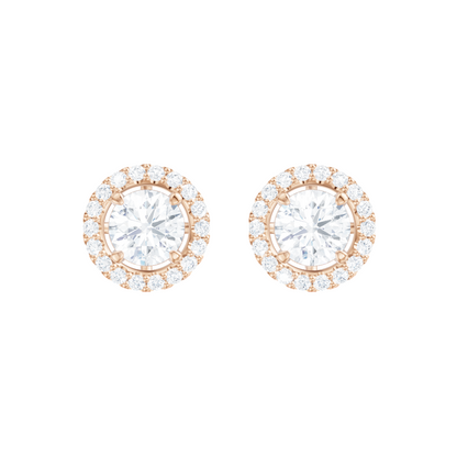 18kt rose gold/Fits 1.00 CTW Round Four-Prong Studs/Fits 1.50 CTW Round Four-Prong Studs/Fits 2.00 CTW Round Four-Prong Studs/Fits 3.00 CTW Round Four-Prong Studs/Fits 4.00 CTW Round Four-Prong Studs/side