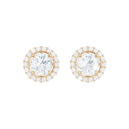 18kt yellow gold/Fits 1.00 CTW Round Four-Prong Studs/Fits 1.50 CTW Round Four-Prong Studs/Fits 2.00 CTW Round Four-Prong Studs/Fits 3.00 CTW Round Four-Prong Studs/Fits 4.00 CTW Round Four-Prong Studs/side
