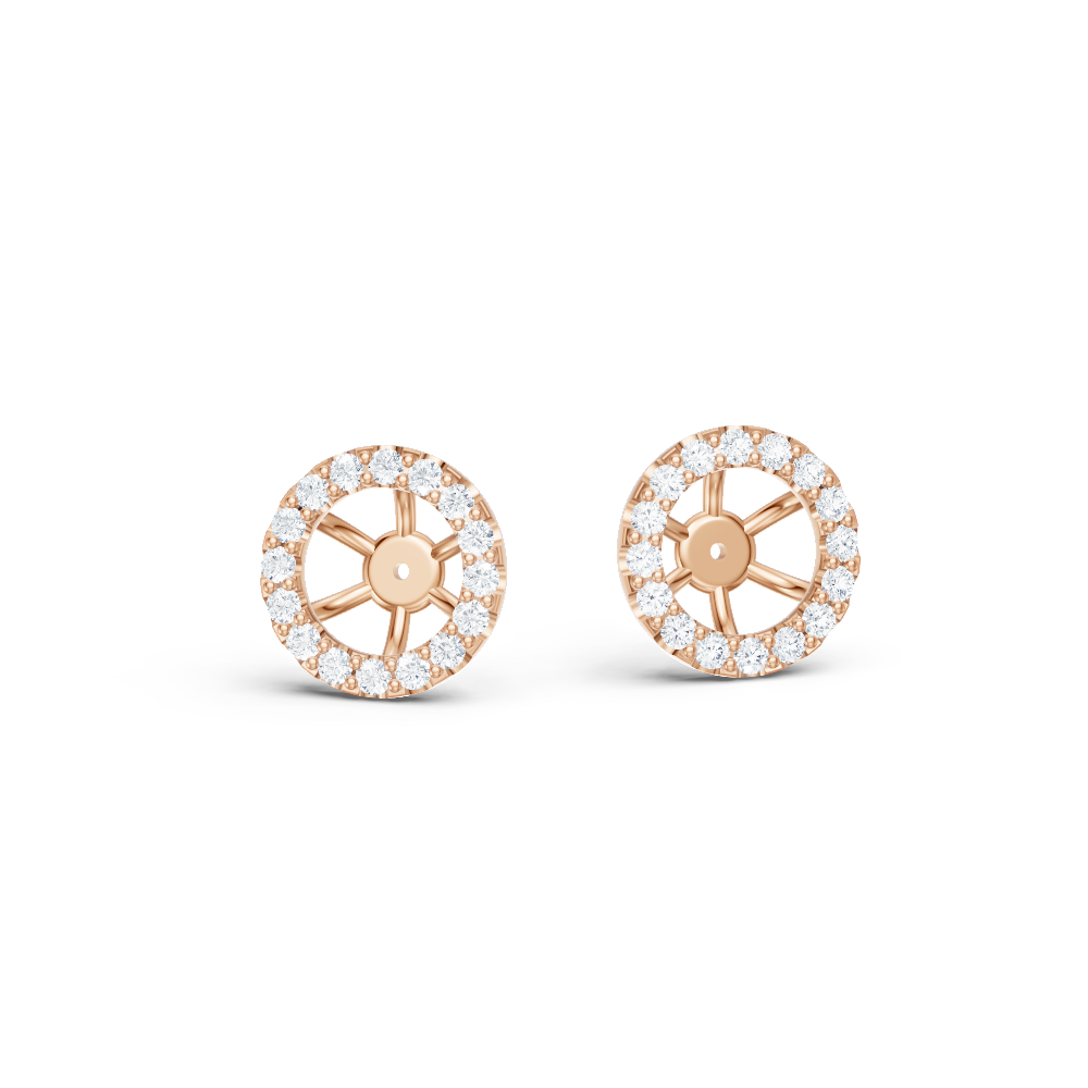 18kt rose gold/Fits 1.00 CTW Round Three-Prong Martini Studs/Fits 1.50 CTW Round Three-Prong Martini Studs/Fits 2.00 CTW Round Three-Prong Martini Studs /Fits 3.00 CTW Round Three-Prong Martini Studs/Fits 4.00 CTW Round Three-Prong Martini Studs/top