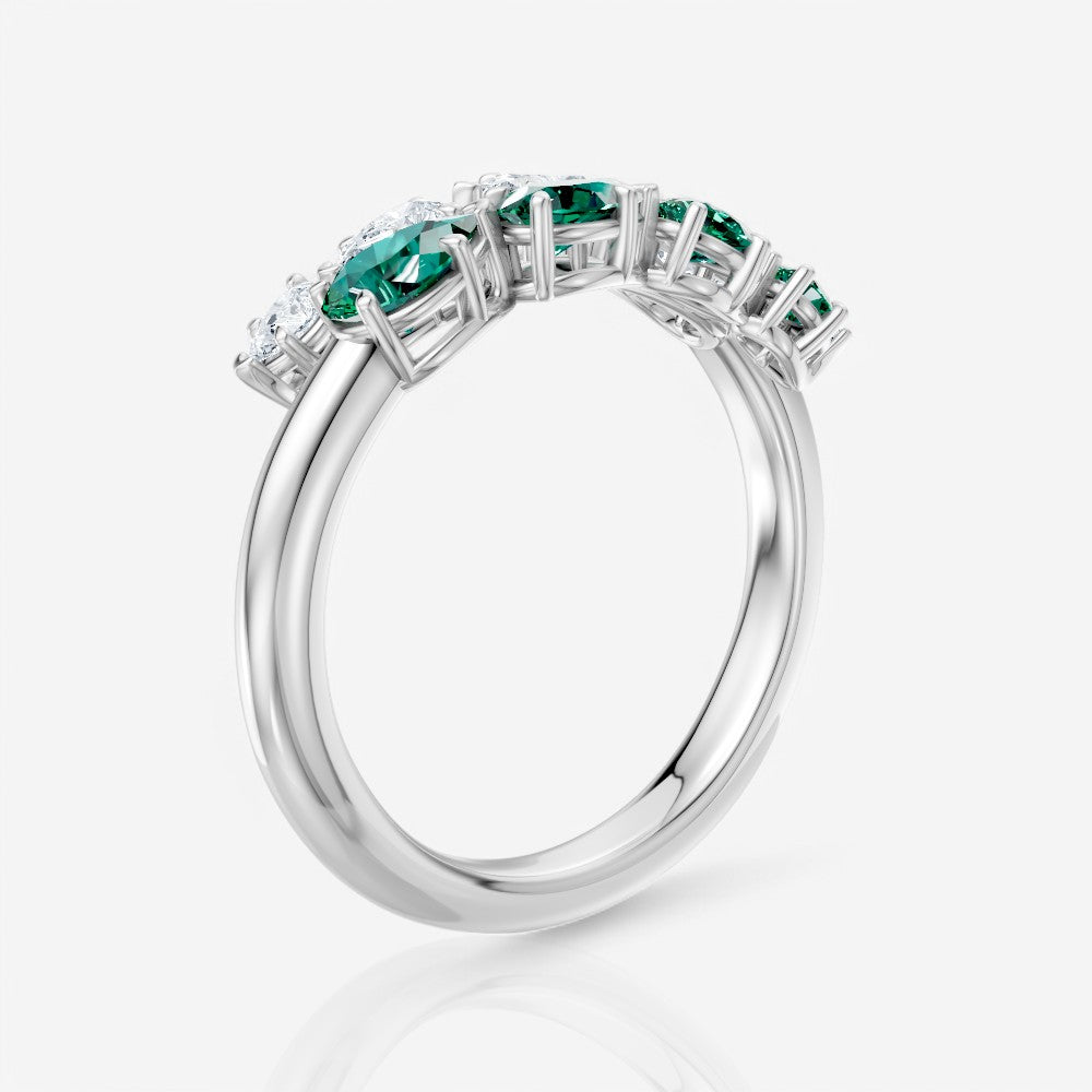 14kt white gold/18kt white gold/platinum/1.00/perspective