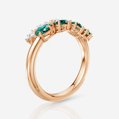 18kt rose gold/1.00/side
