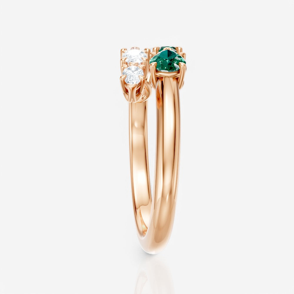 18kt rose gold/1.00/perspective