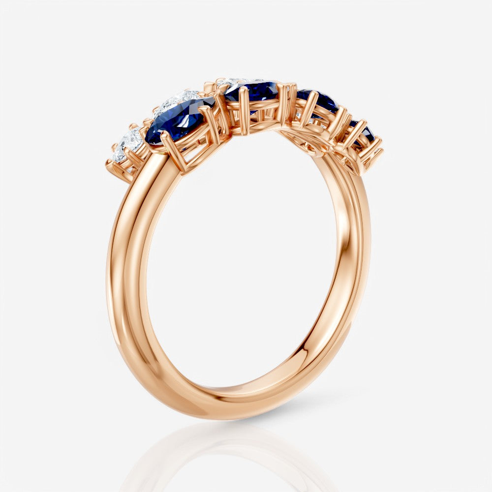18kt rose gold/1.00/side