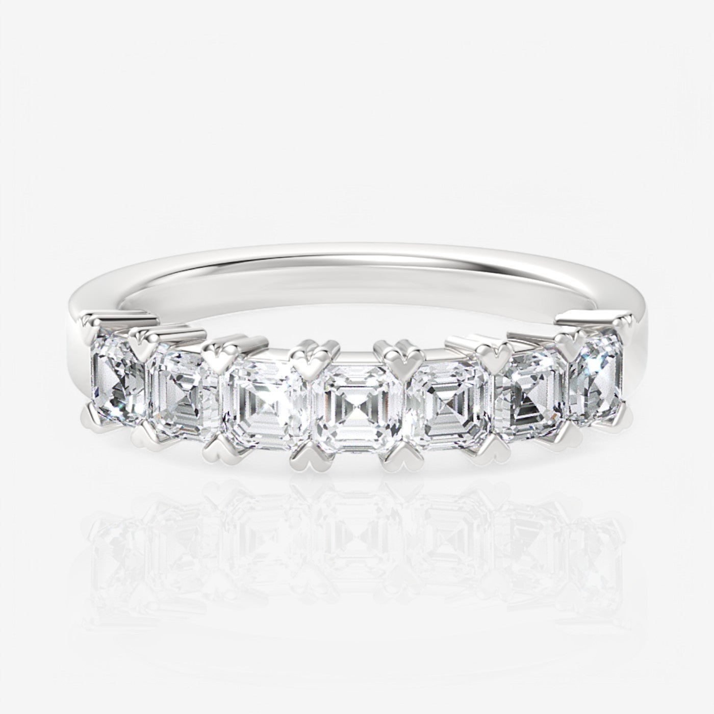 14kt white gold/18kt white gold/platinum/1.00/top