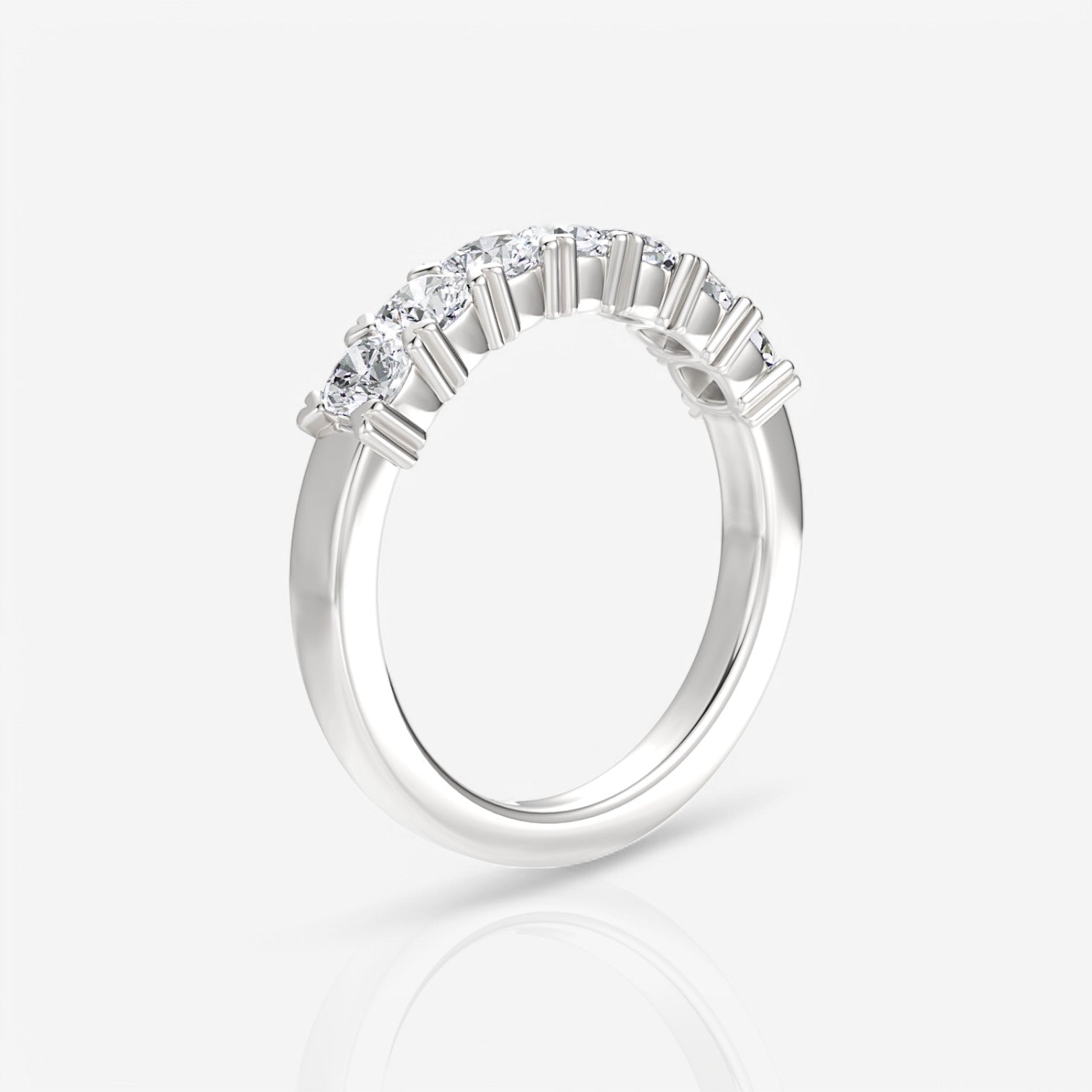 14kt white gold/18kt white gold/platinum/1.00/side