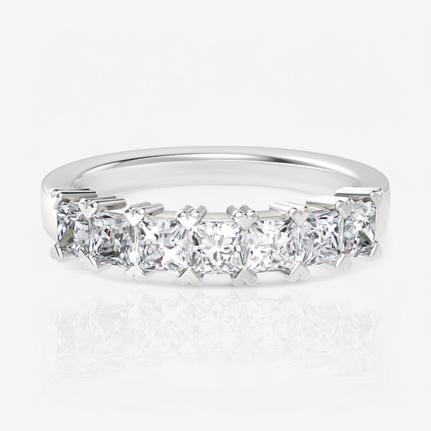 14kt white gold/18kt white gold/platinum/0.50/top