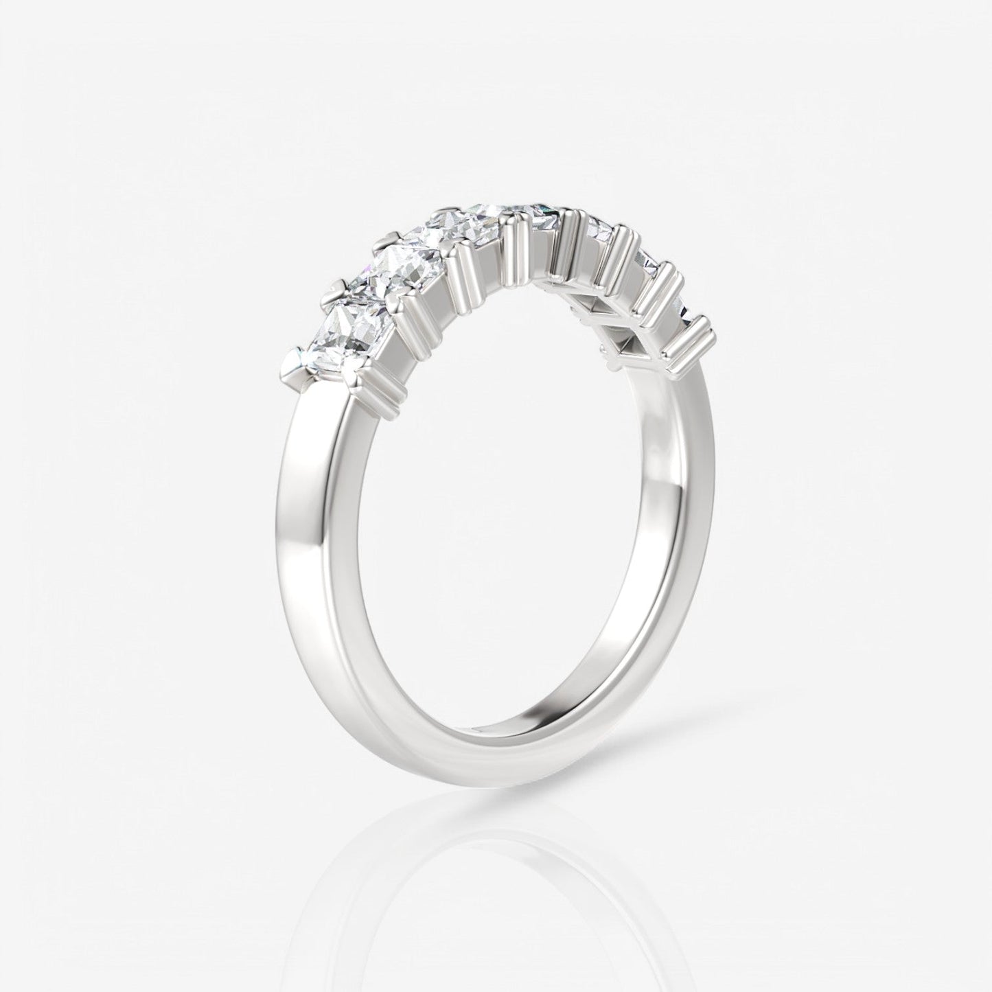 14kt white gold/18kt white gold/platinum/1.00/side