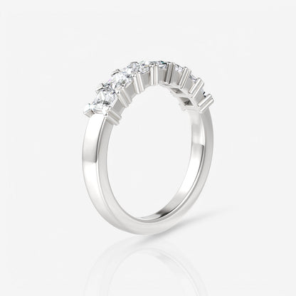 14kt white gold/18kt white gold/platinum/0.50/side
