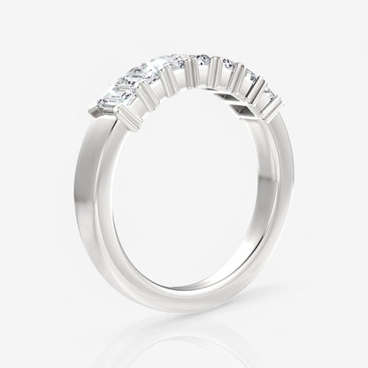 14kt white gold/18kt white gold/platinum/1.00/side