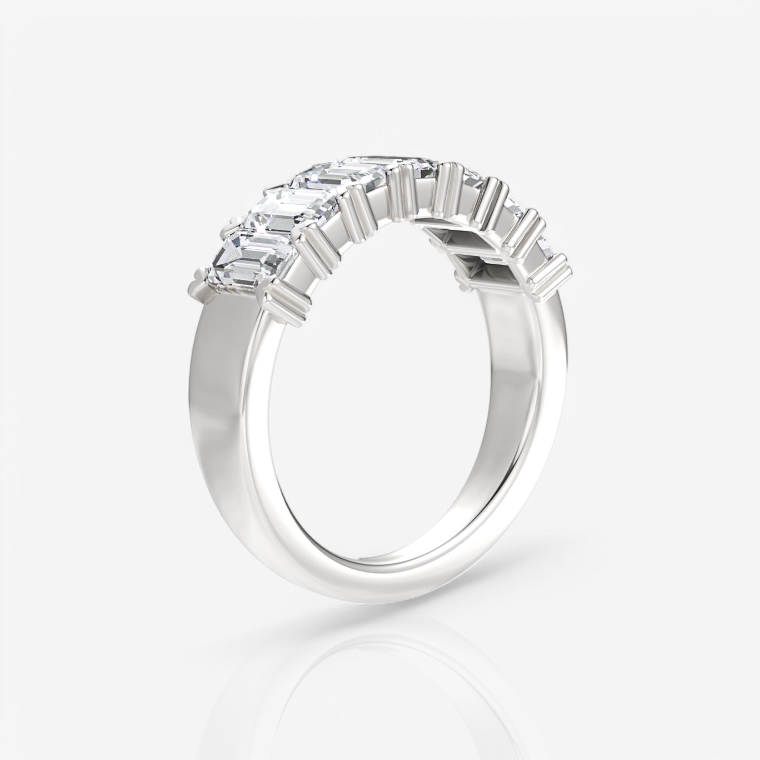 14kt white gold/18kt white gold/platinum/3.00/side