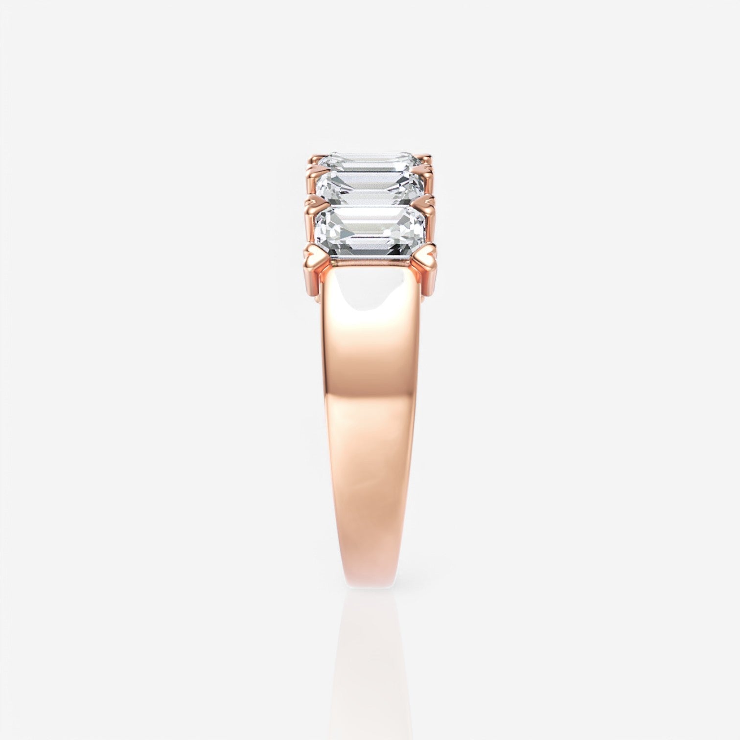18kt rose gold/2.00/side
