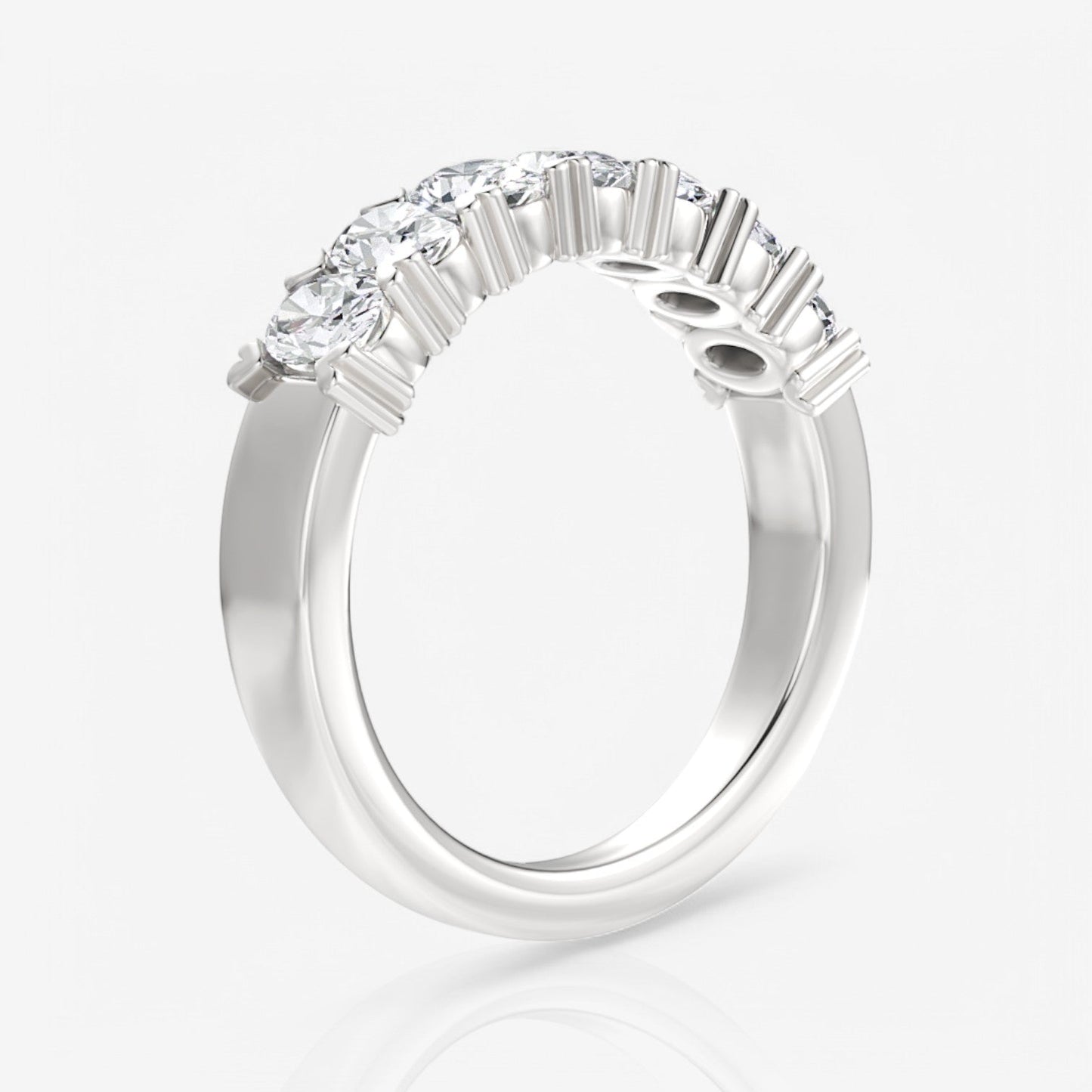 14kt white gold/18kt white gold/platinum/1.00/side
