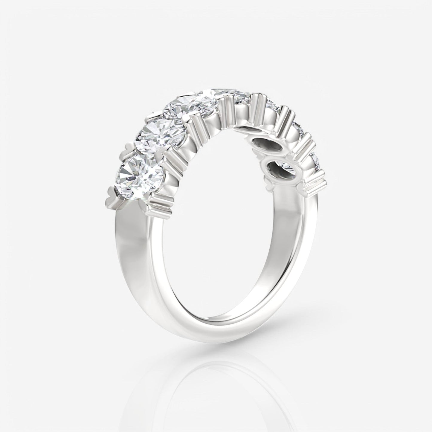 14kt white gold/18kt white gold/platinum/3.00/side