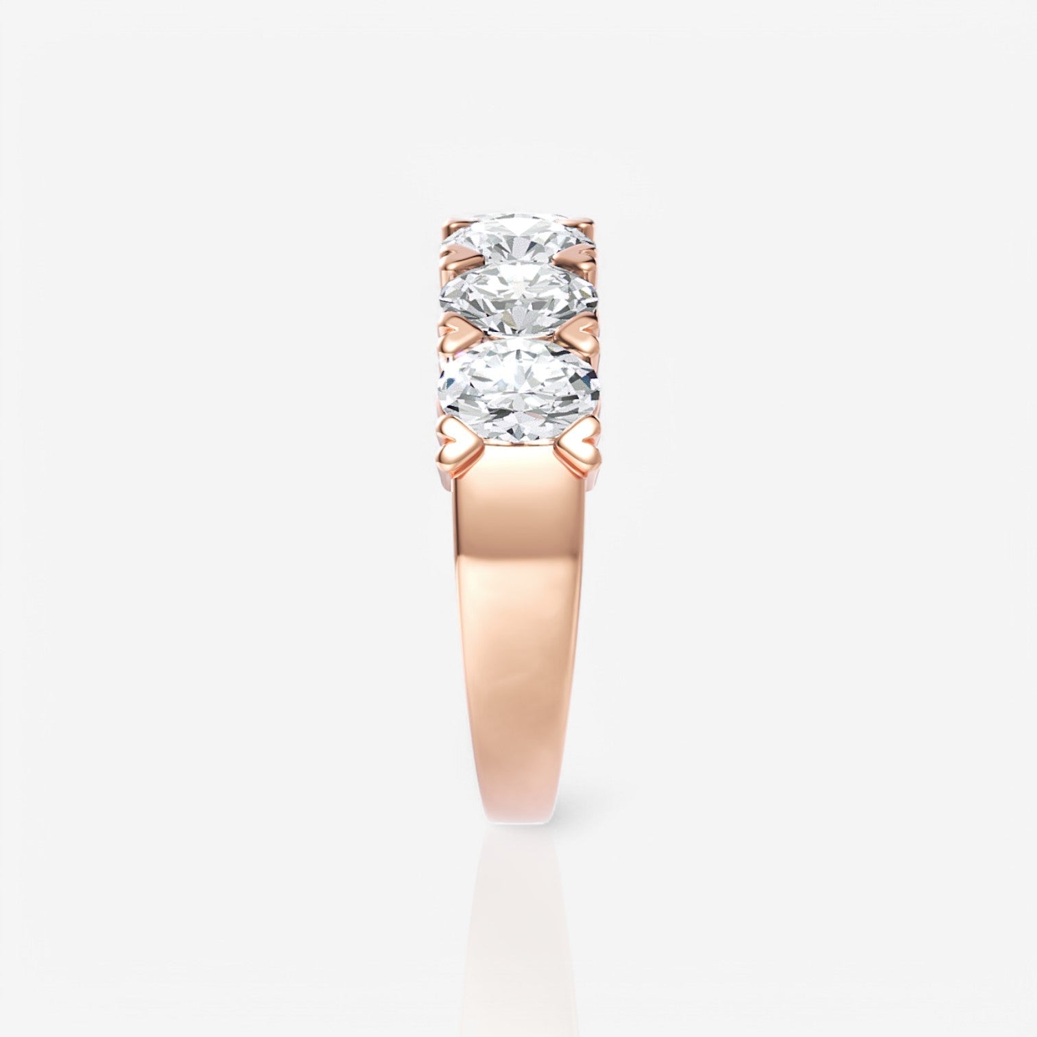 18kt rose gold/2.00/side