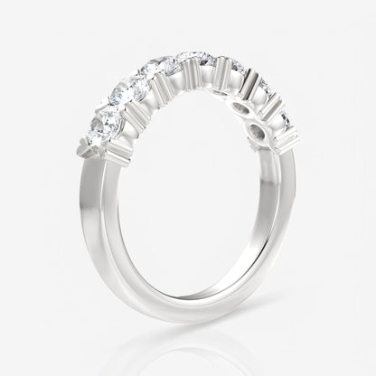 14kt white gold/18kt white gold/platinum/0.75/side