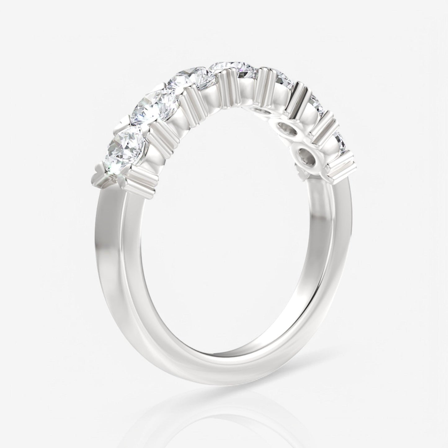 14kt white gold/18kt white gold/platinum/1.00/side