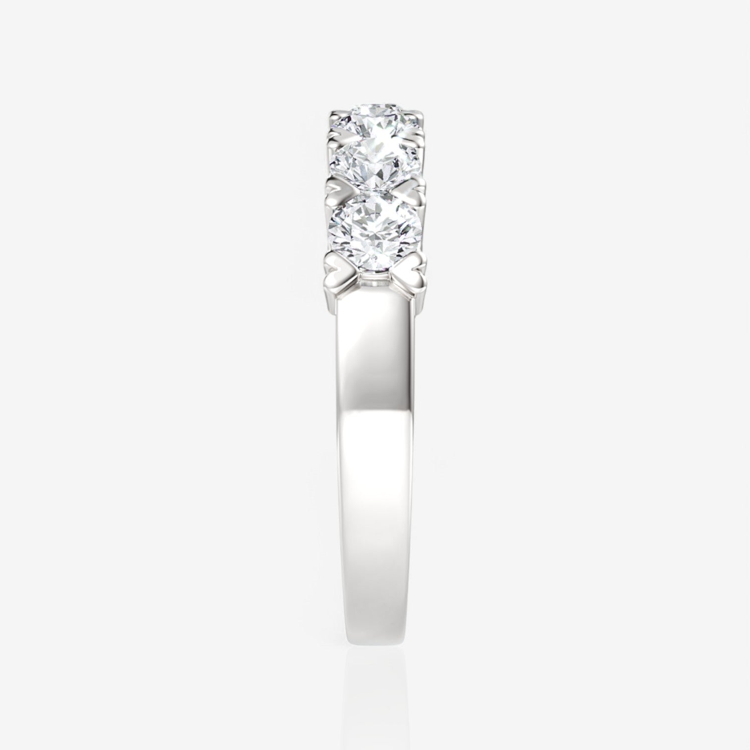 14kt white gold/18kt white gold/platinum/1.00/perspective