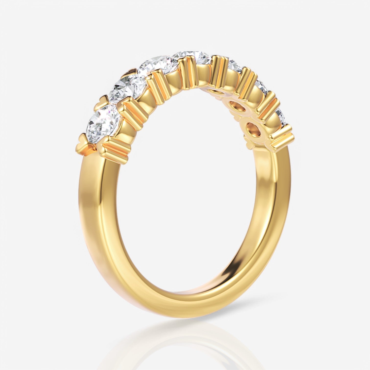 18kt yellow gold/1.00/side