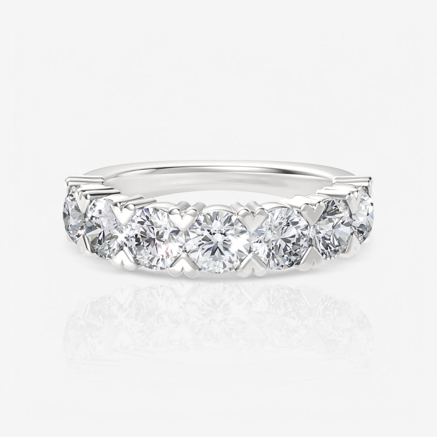 14kt white gold/18kt white gold/platinum/3.00/top