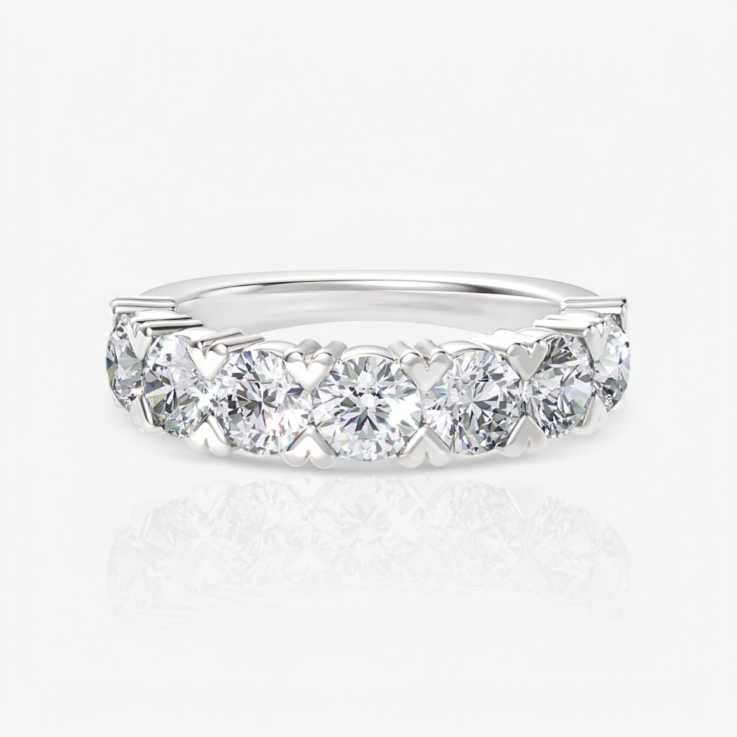 14kt white gold/18kt white gold/platinum/3.00/top