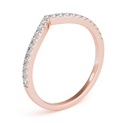 18kt rose gold/earth grown/lab grown/side