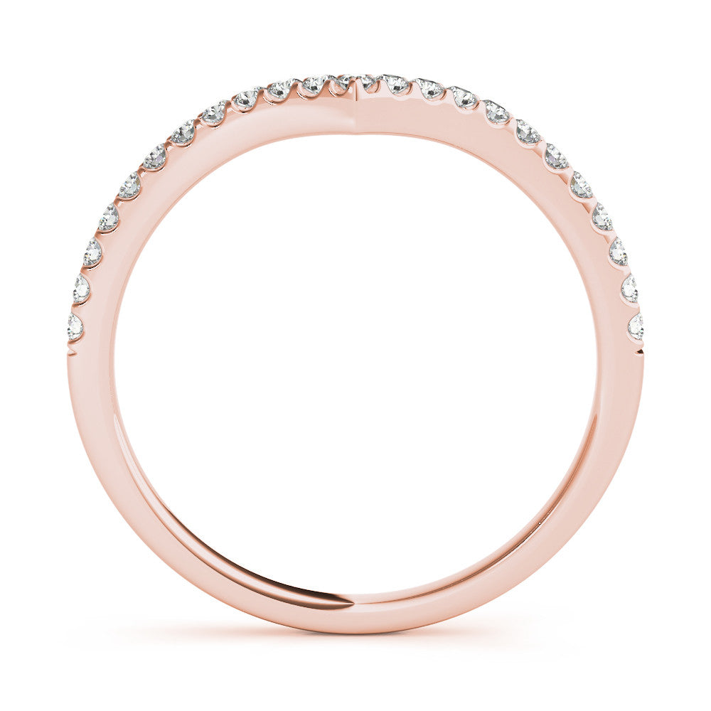 18kt rose gold/earth grown/lab grown/front