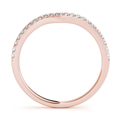 18kt rose gold/earth grown/lab grown/front
