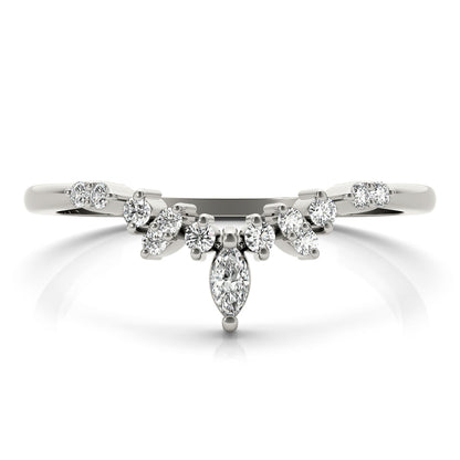 14kt white gold/18kt white gold/platinum/0.19 ctw/earth grown/lab grown/top