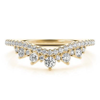 18kt yellow gold/0.38 ctw/earth grown/lab grown/top