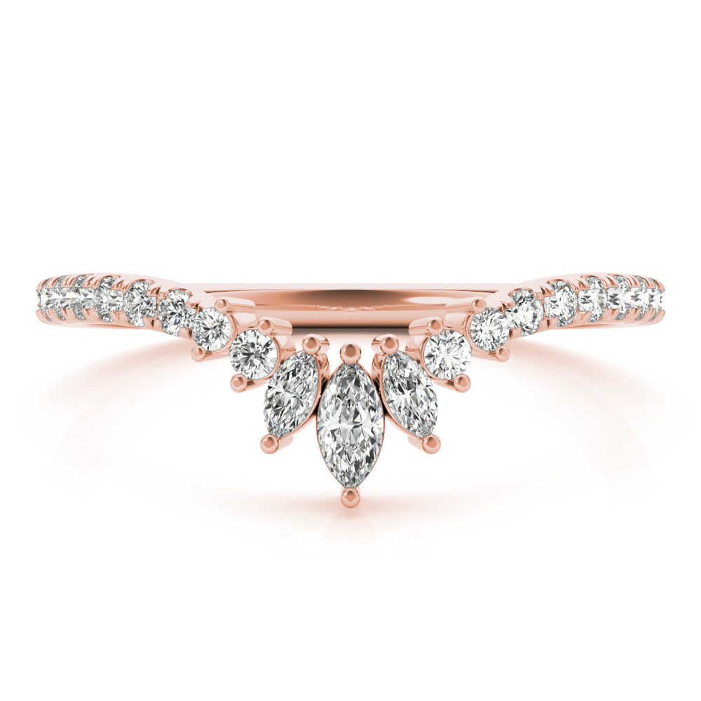 18kt rose gold/0.32 ctw/earth grown/lab grown/top