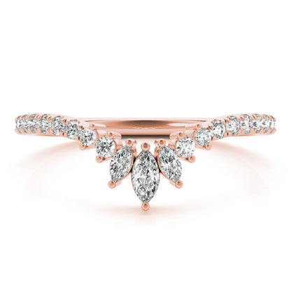 18kt rose gold/0.32 ctw/earth grown/lab grown/top