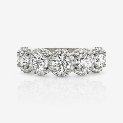 14kt white gold/18kt white gold/platinum/0.75/top