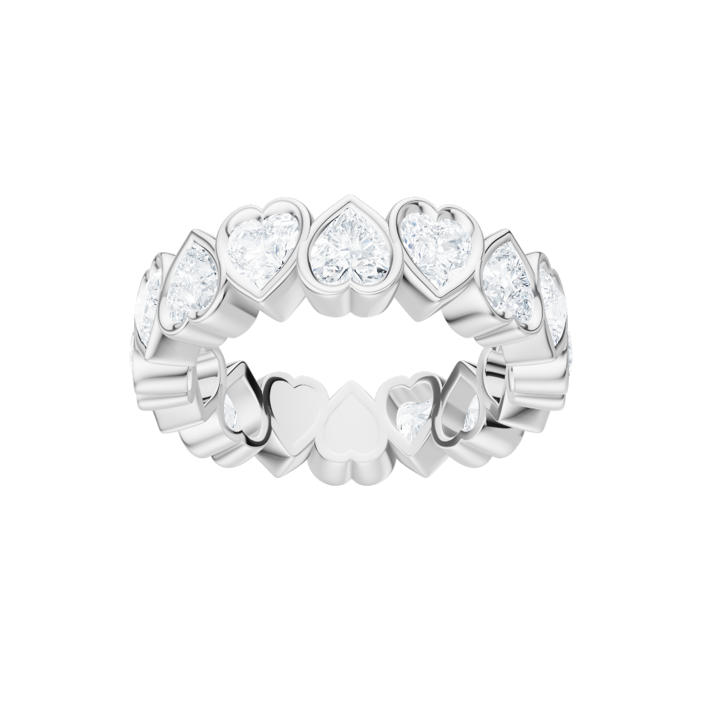 14kt white gold/18kt white gold/platinum/3.00/top