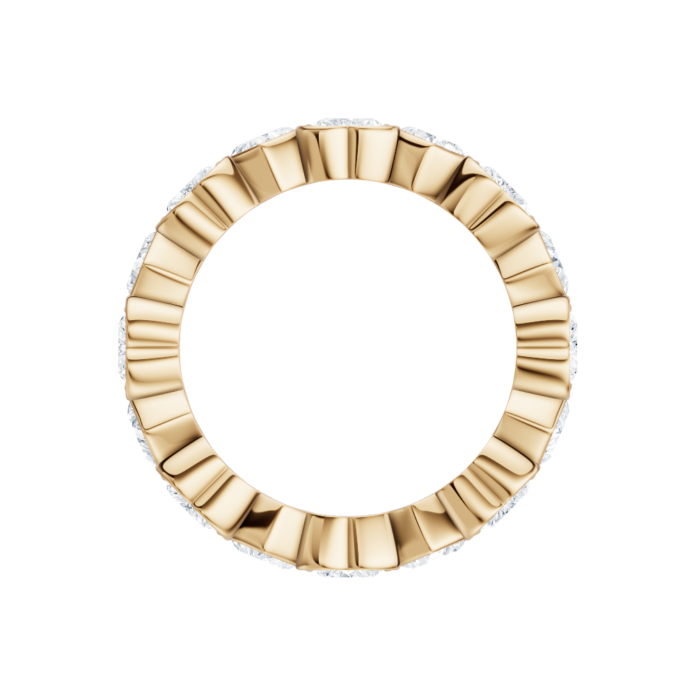 18kt yellow gold/4.00/side