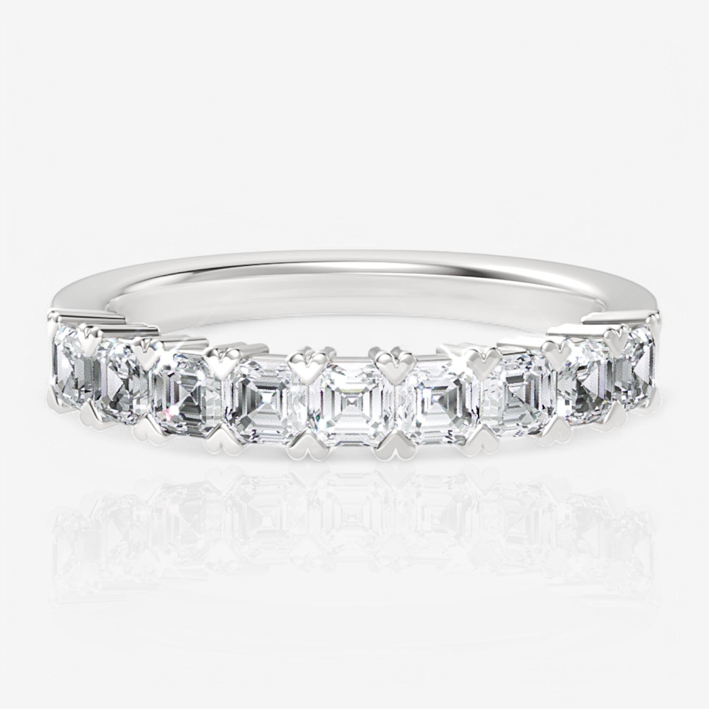 14kt white gold/18kt white gold/platinum/0.75/top