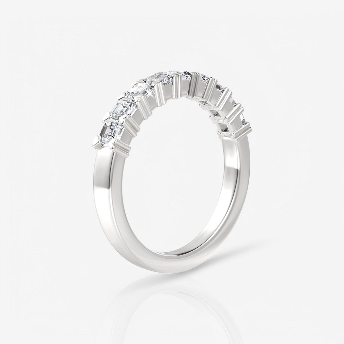 14kt white gold/18kt white gold/platinum/0.50/side