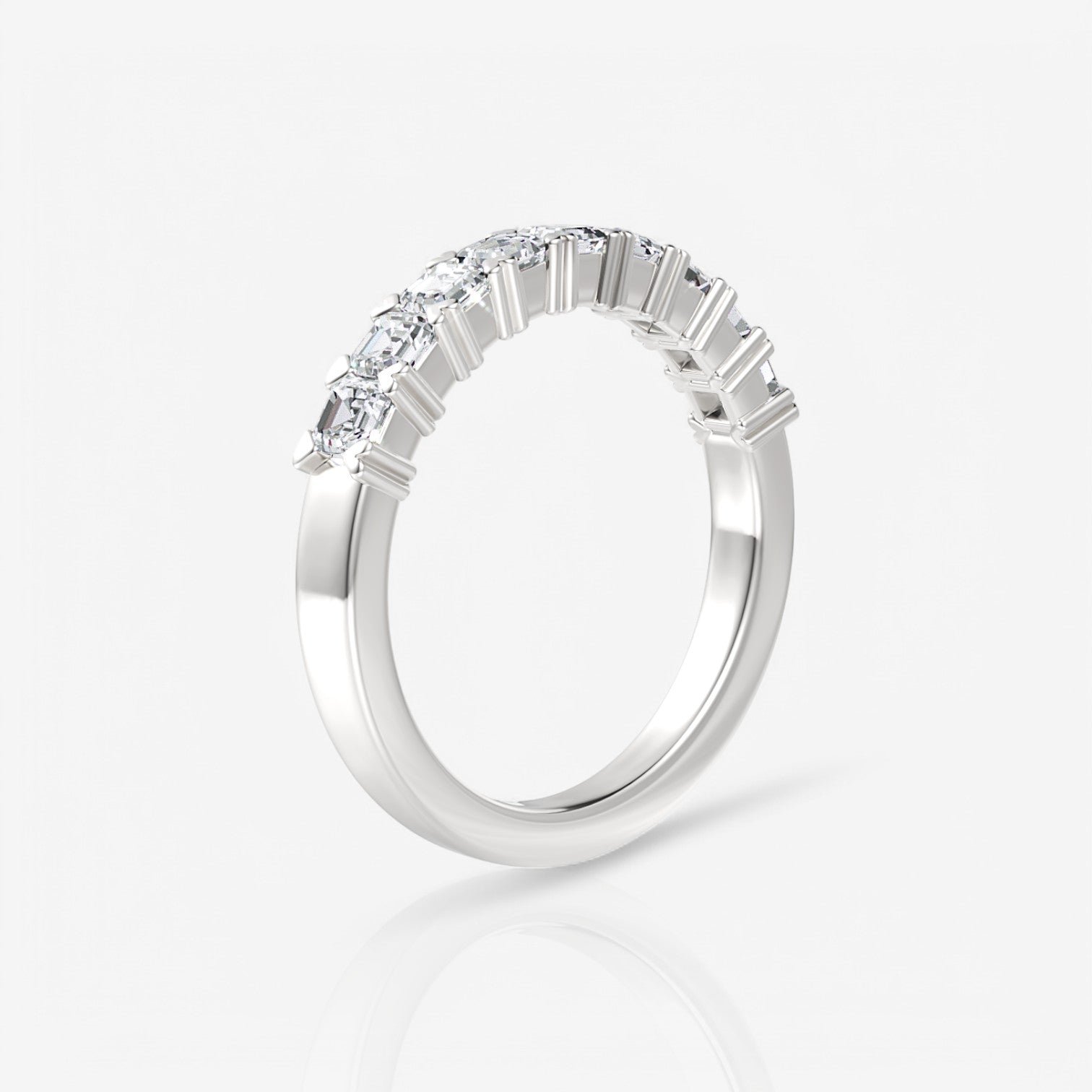 14kt white gold/18kt white gold/platinum/1.00/side