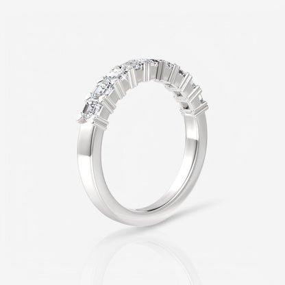 14kt white gold/18kt white gold/platinum/1.00/side