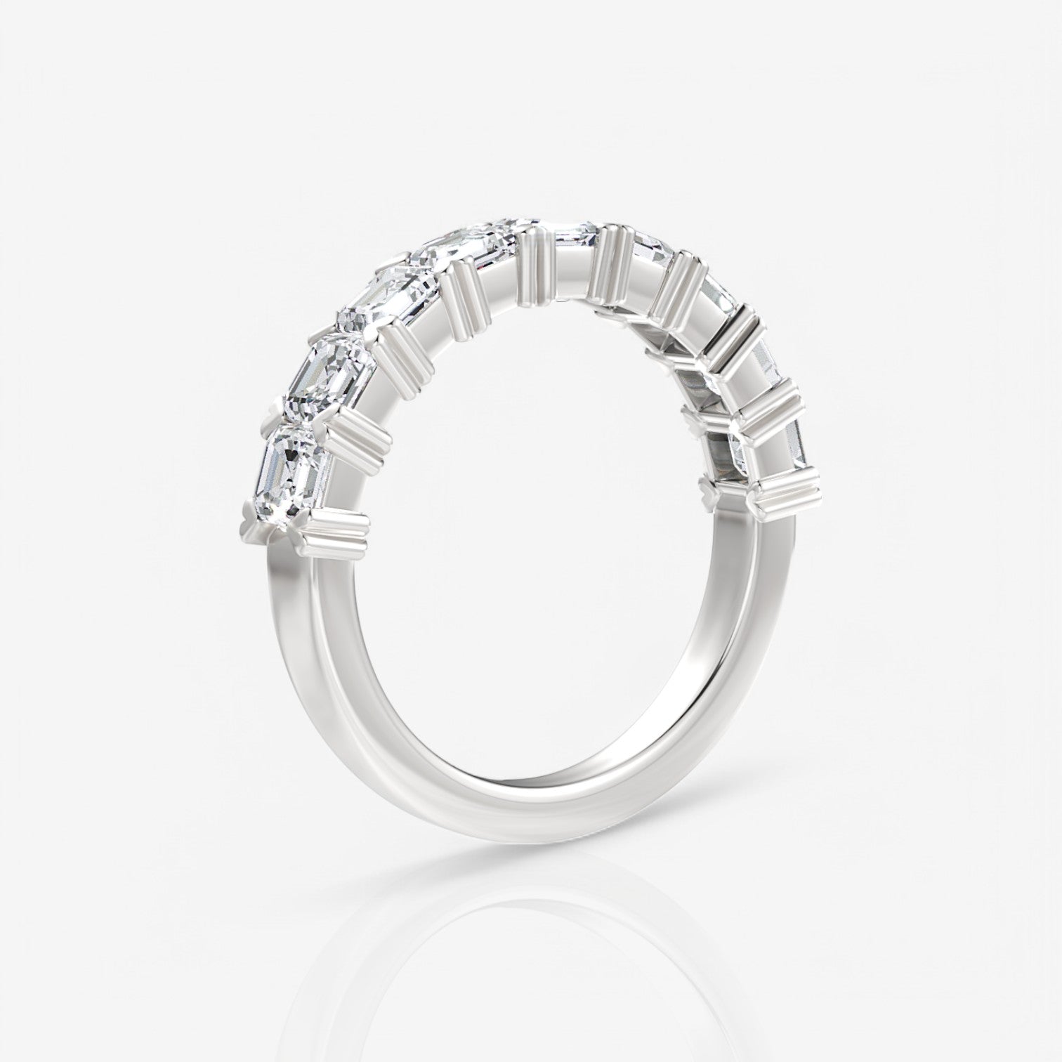 14kt white gold/18kt white gold/platinum/1.50/side
