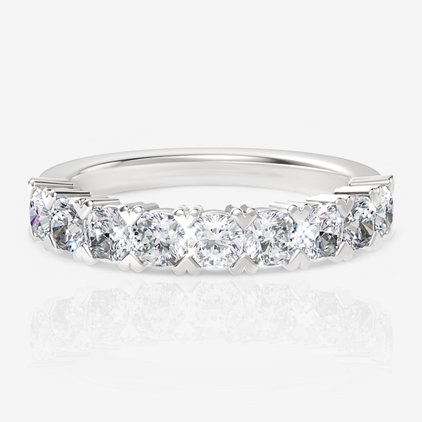 14kt white gold/18kt white gold/platinum/0.75/top