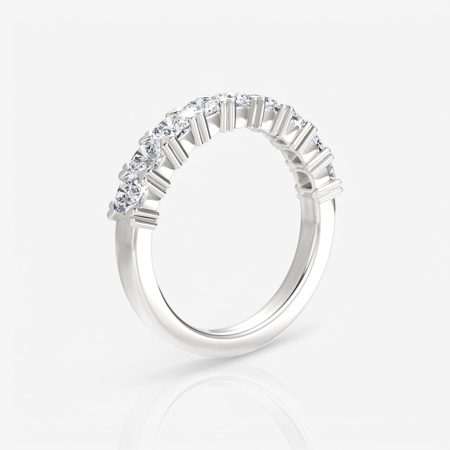 14kt white gold/18kt white gold/platinum/1.00/side