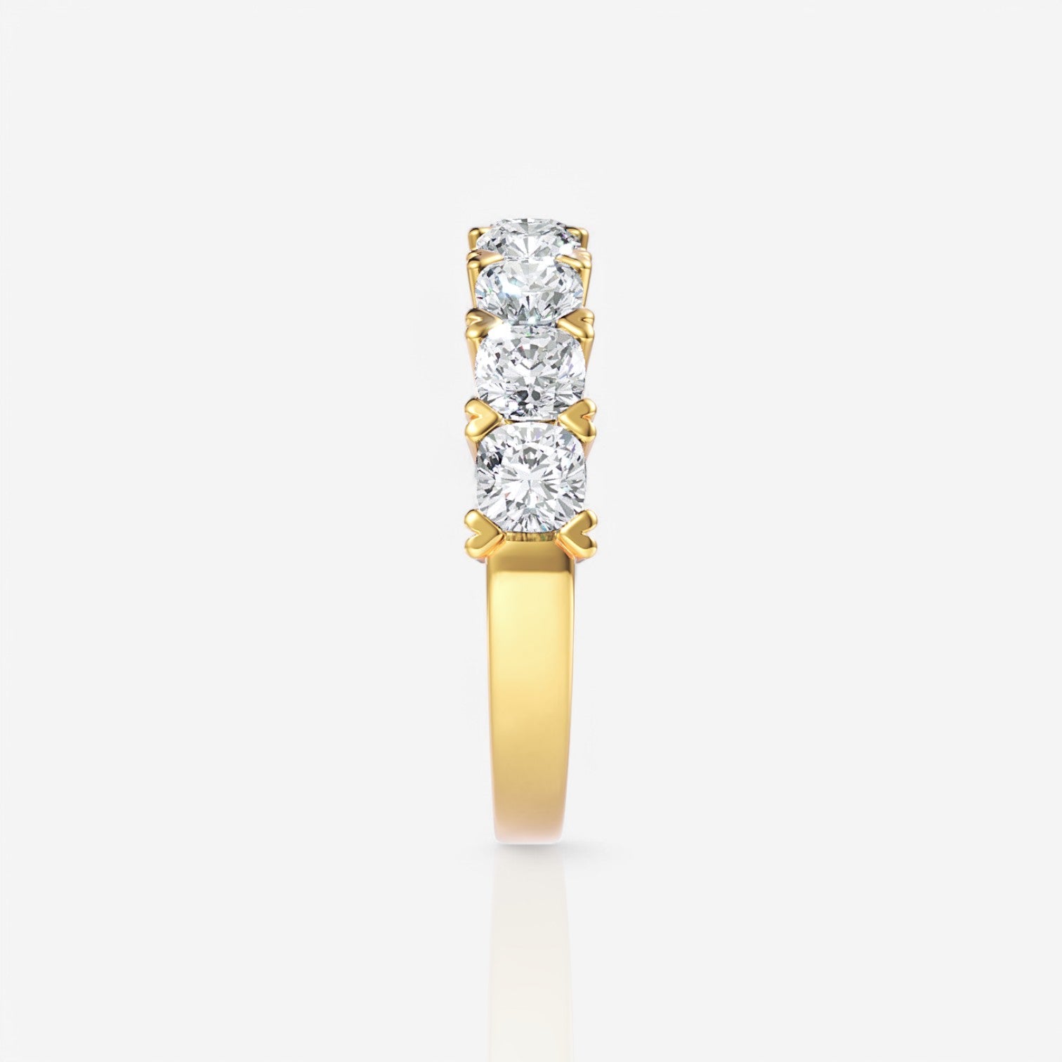 18kt yellow gold/3.00/side