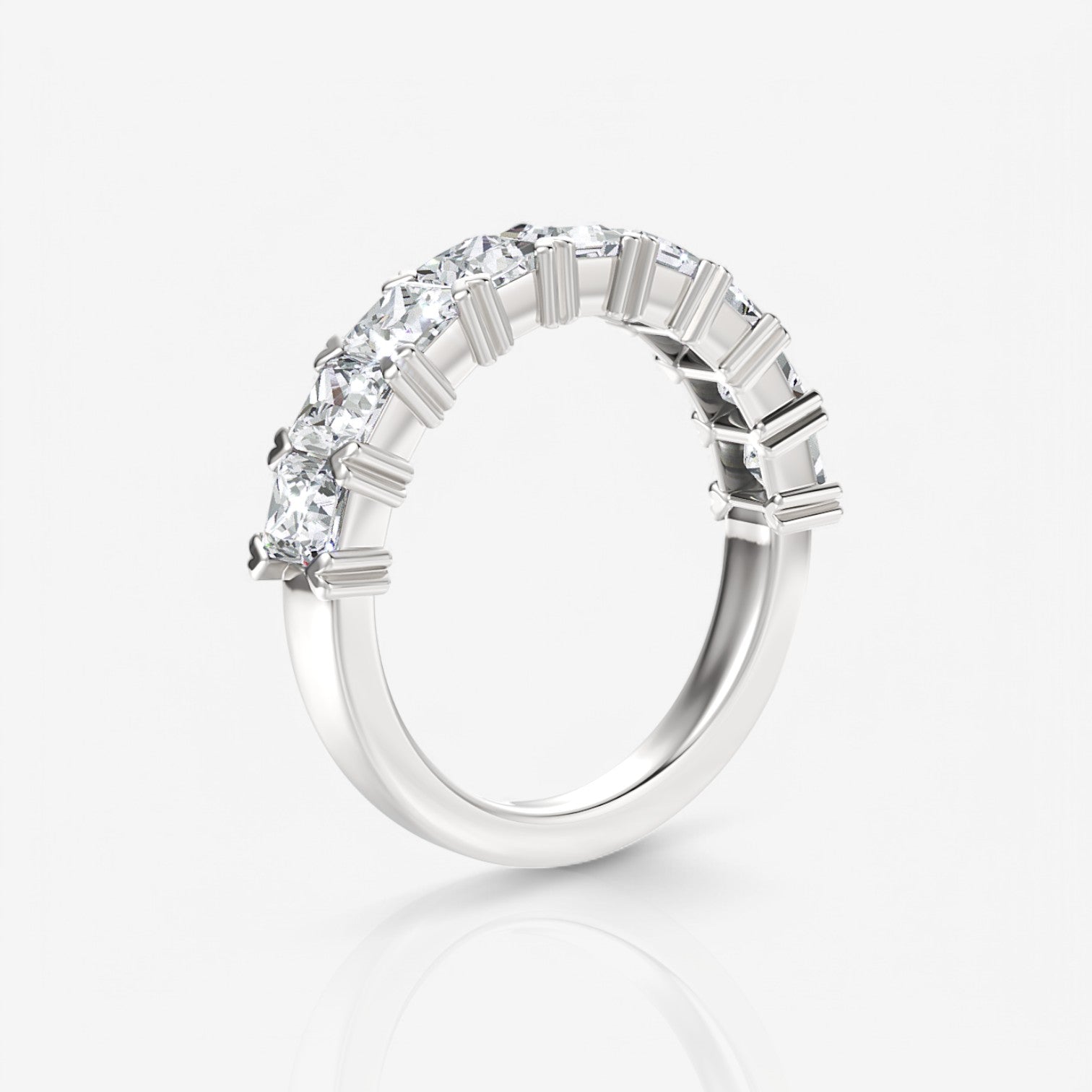 14kt white gold/18kt white gold/platinum/3.00/side